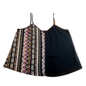 Shein Cami Women 4X Modern Boho Chic Western Tribal Tank Top Aztec Hippie Blouse